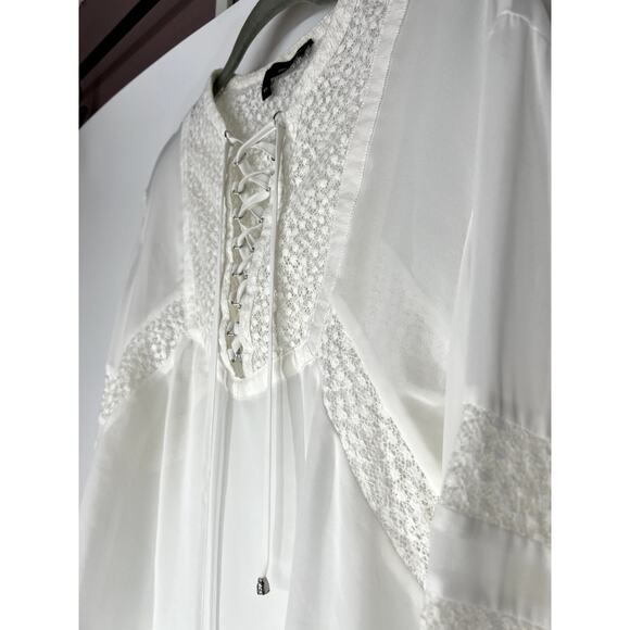 The Kooples white Lace detailing blouse XS - Picture 6 of 7